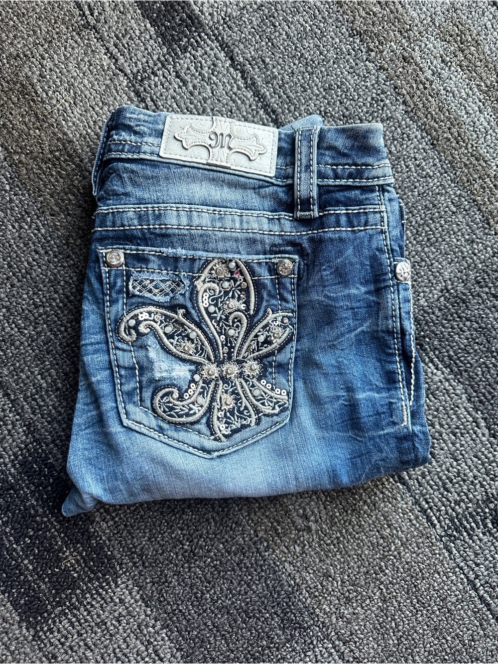 Miss Me Women's Blue Denim Jeans 27
